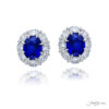 Sapphire & Diamond Stud Earrings