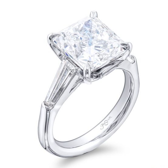 Radiant Cut Diamond Engagement Ring 5.02ctw