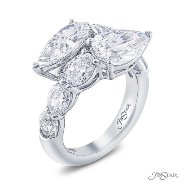 Twogether Diamond Pear Shaped Engagement Ring