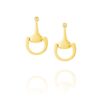 Small Equestrian Bit Earrings | Gold