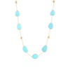 Tresor Turquoise Mixshape Necklace In 18K Yellow Gold