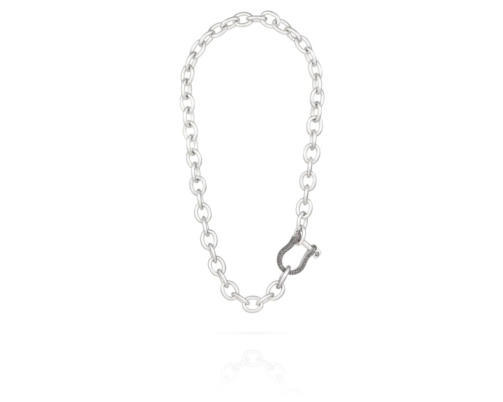 Shackle Chain Necklace | Diamond