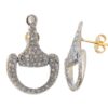 Small Equestrian Bit Earrings | Pavé