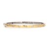 Classic Two-toned Baguette Diamond Bangle
