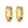 Classic Hammered Gold Hoops