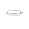 Rectangle Snaffle Bit Bangle | Sterling Silver
