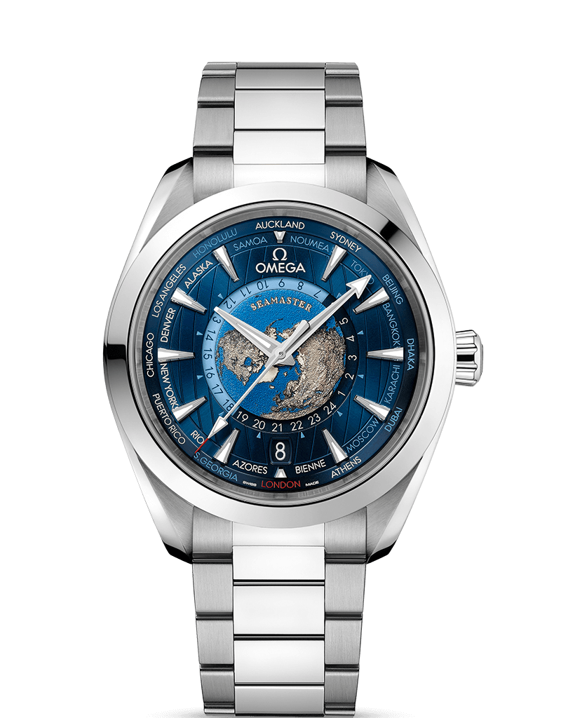 Aqua Terra 150MCO‑Axial Master Chronometer GMT Worldtimer 43 MM