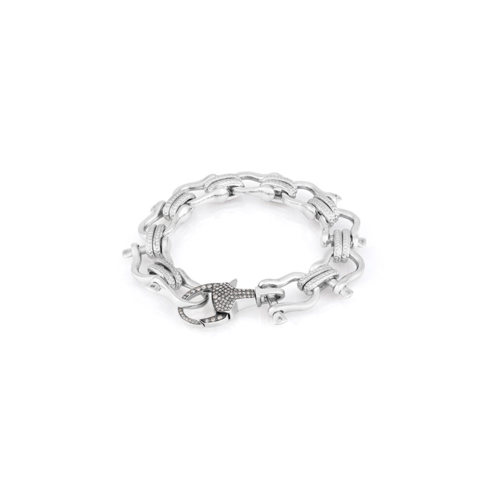 Shackle Infinity Lock Bracelet | Diamond
